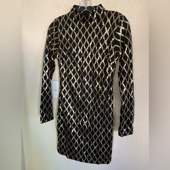Ninexis Full Size Ruffled Long Sleeve Dress